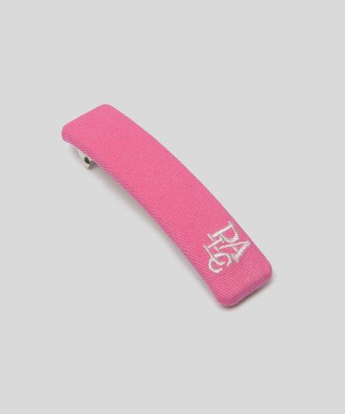 플랙 로고 컬러 헤어핀 핑크