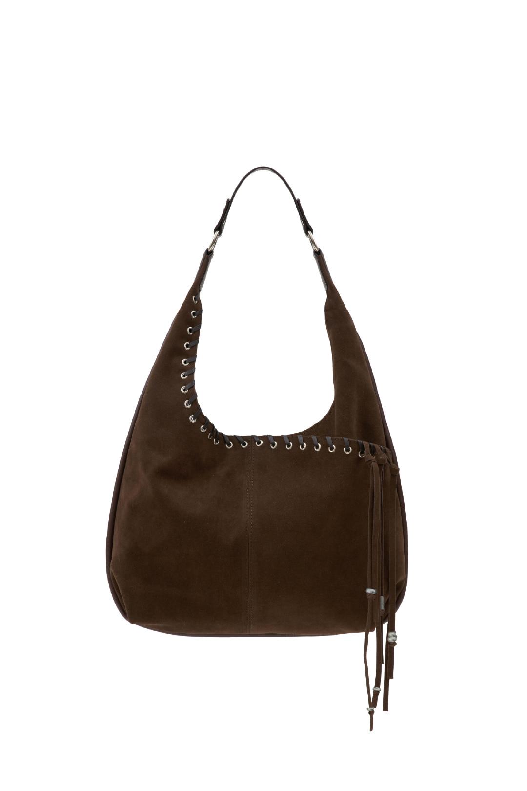 10/1 예약배송 [2차 재입고] 미디움 슬래쉬 호보 백 medium slash hobo bag (suede brown)