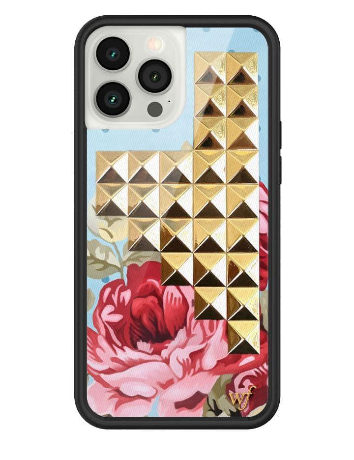 Wildflower Blue Floral Stud iPhone Case