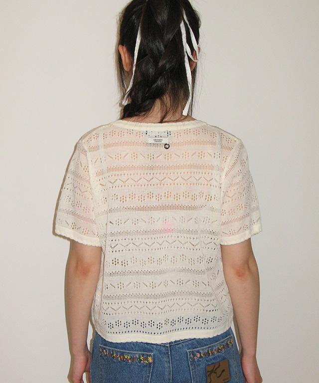 BREEZY SCOTCH SUMMER KNIT CARDIGAN IVORY