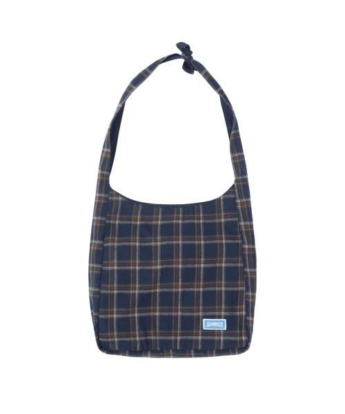 Plaid Crossbody - Navy