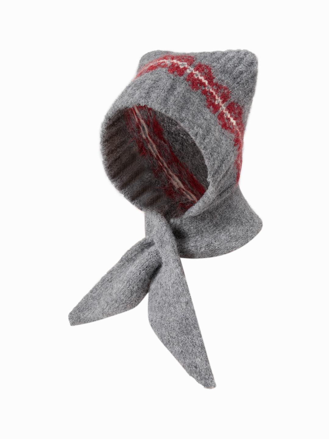 CAT EAR KNITTED BALACLAVA CAP