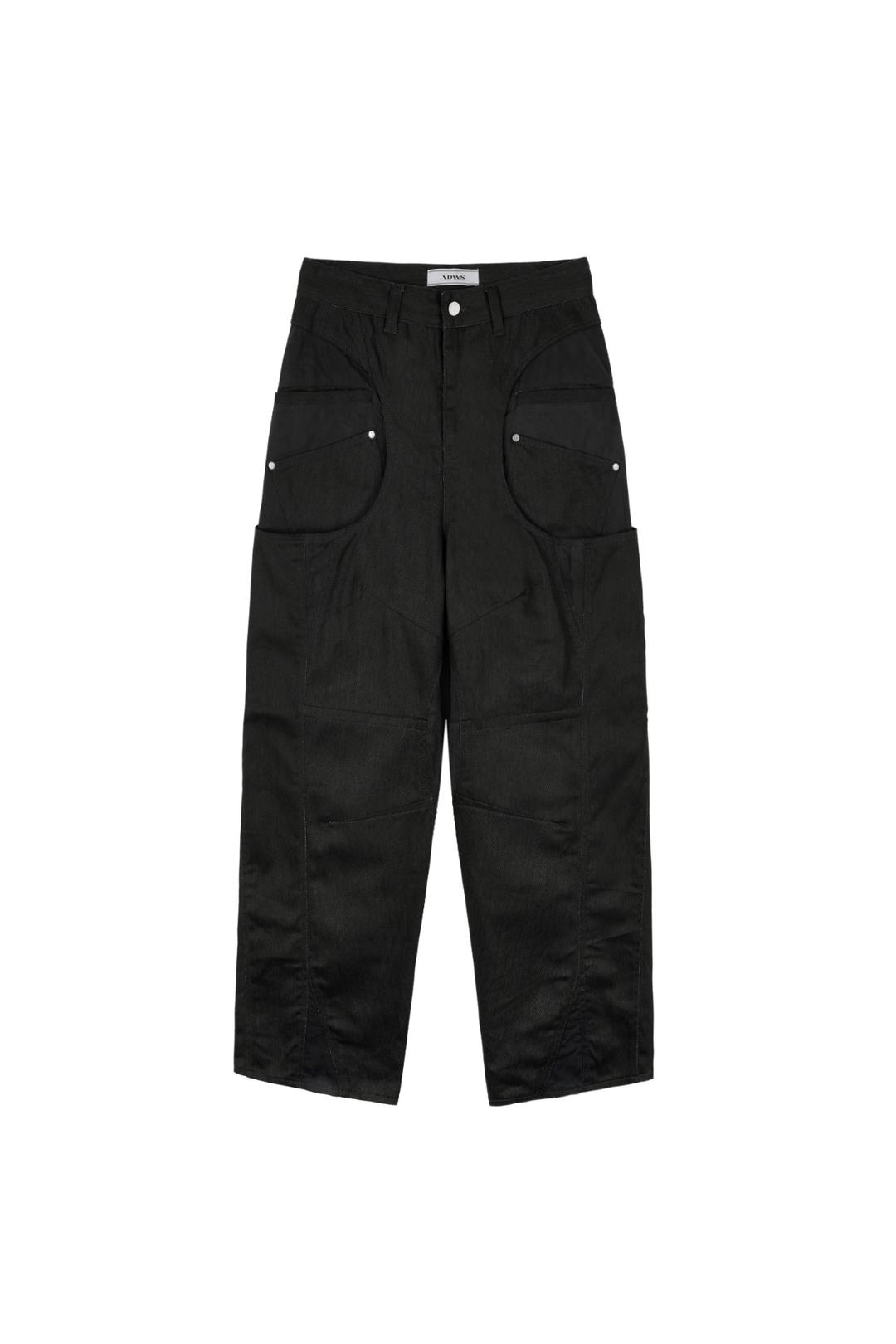 Circle Flash Twill Pants Charcoal