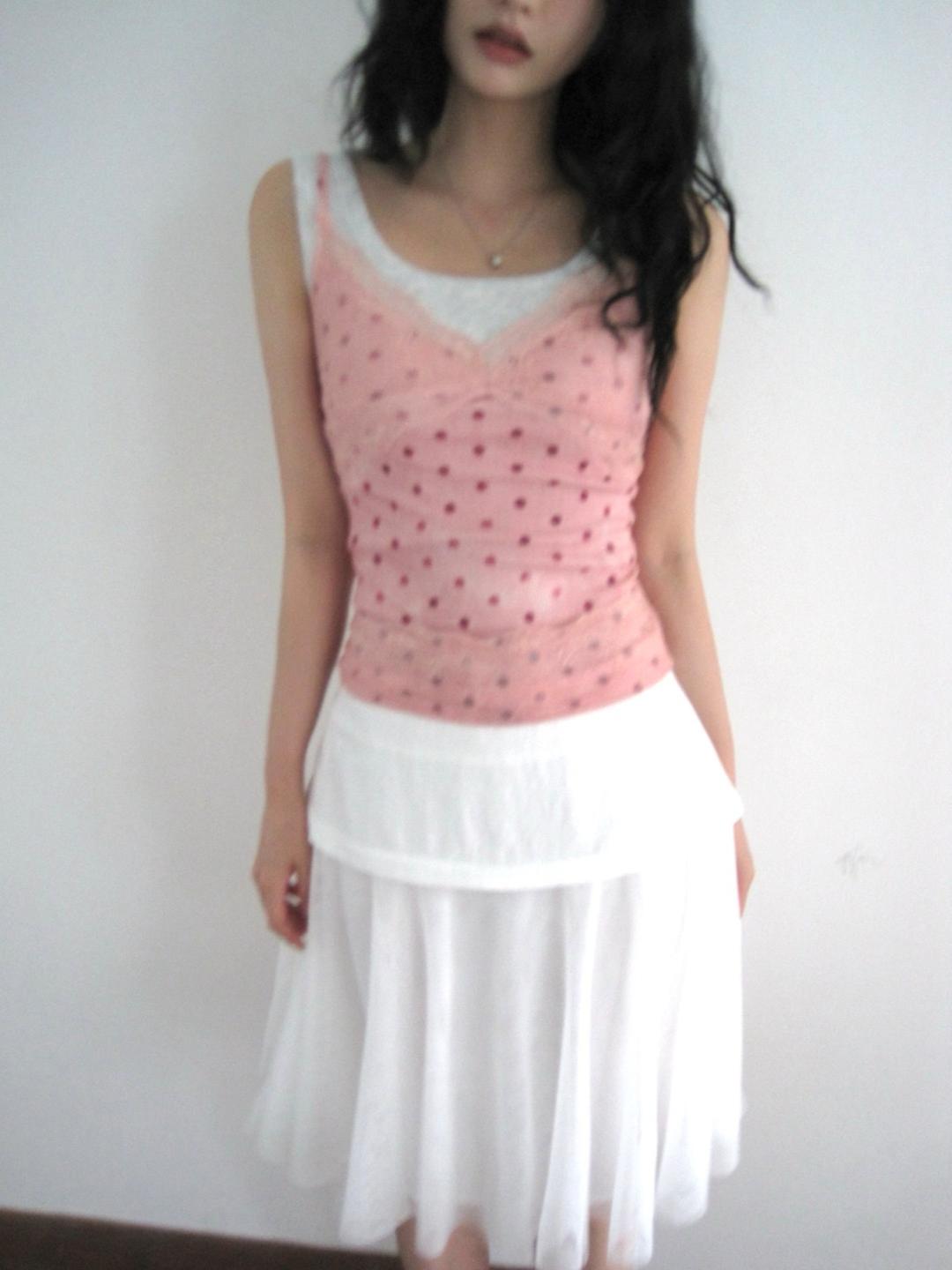 블리 도트 레이스 나시  (3color)