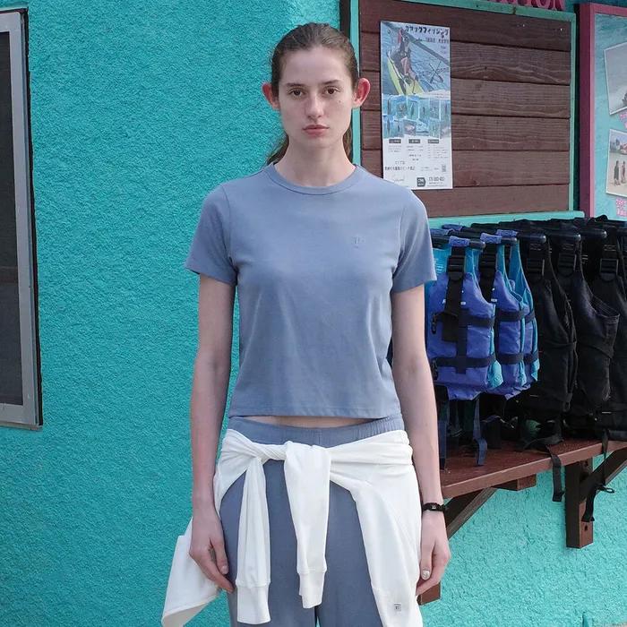 ORGANIC SILKET Lc MINI T-SHIRT_BLUE_LC242_TS02BL