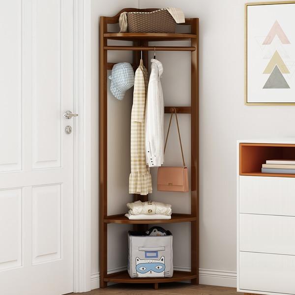 코너 행거 옷장 모서리 조립식 수납장 엔틱 드레스룸