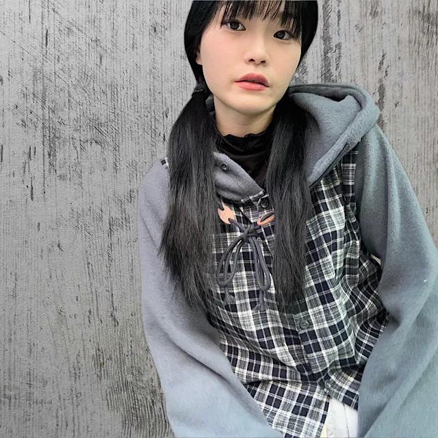 (신상/퀄리티보장) 기모 체크 후드 가디건