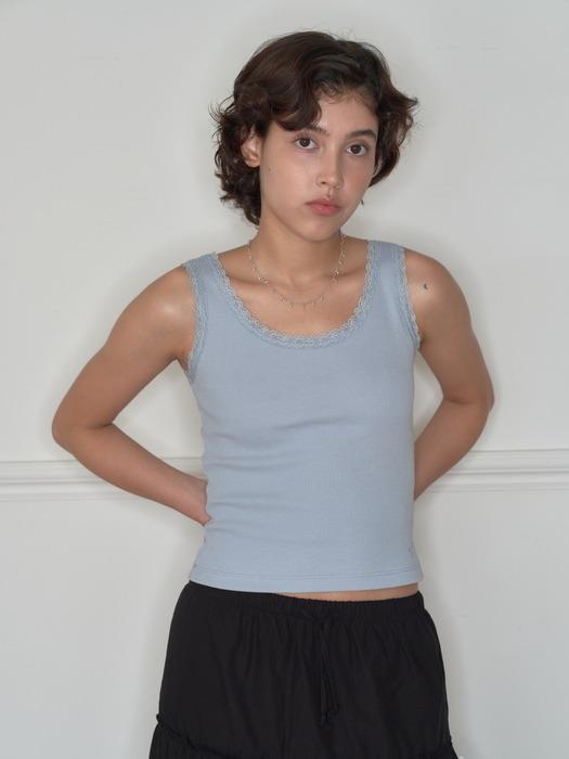 HBT Glow Lace Tank Top (SKY BLUE)