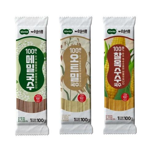 순솔 100% 메밀국수 오트밀국수 찰옥수수국수 (100g x 5봉) 막국수면 소바 온면 글루텐프리 다이어트 파스타 링귀니면 스파게티면 고단백질면 제로슈가 제로당 저칼로리 - 기타면류 | 쿠팡