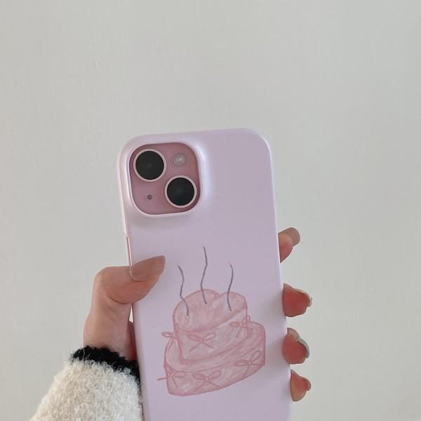 [폰케이스] PARTY CAKE PHONE CASE (pink)