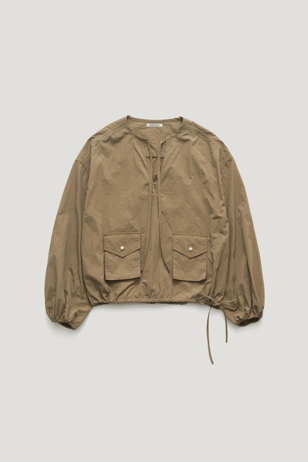 TOOL SPORTY BLOUSE_KHAKI / ₩144,000