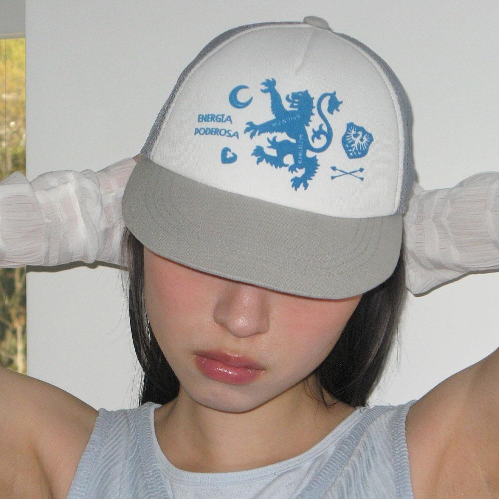 Graphic Mesh Cap [Gray]