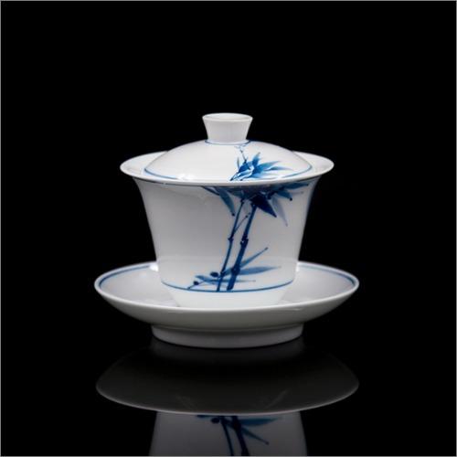 도정요 청화 백자 개완 대나무 (120ml)