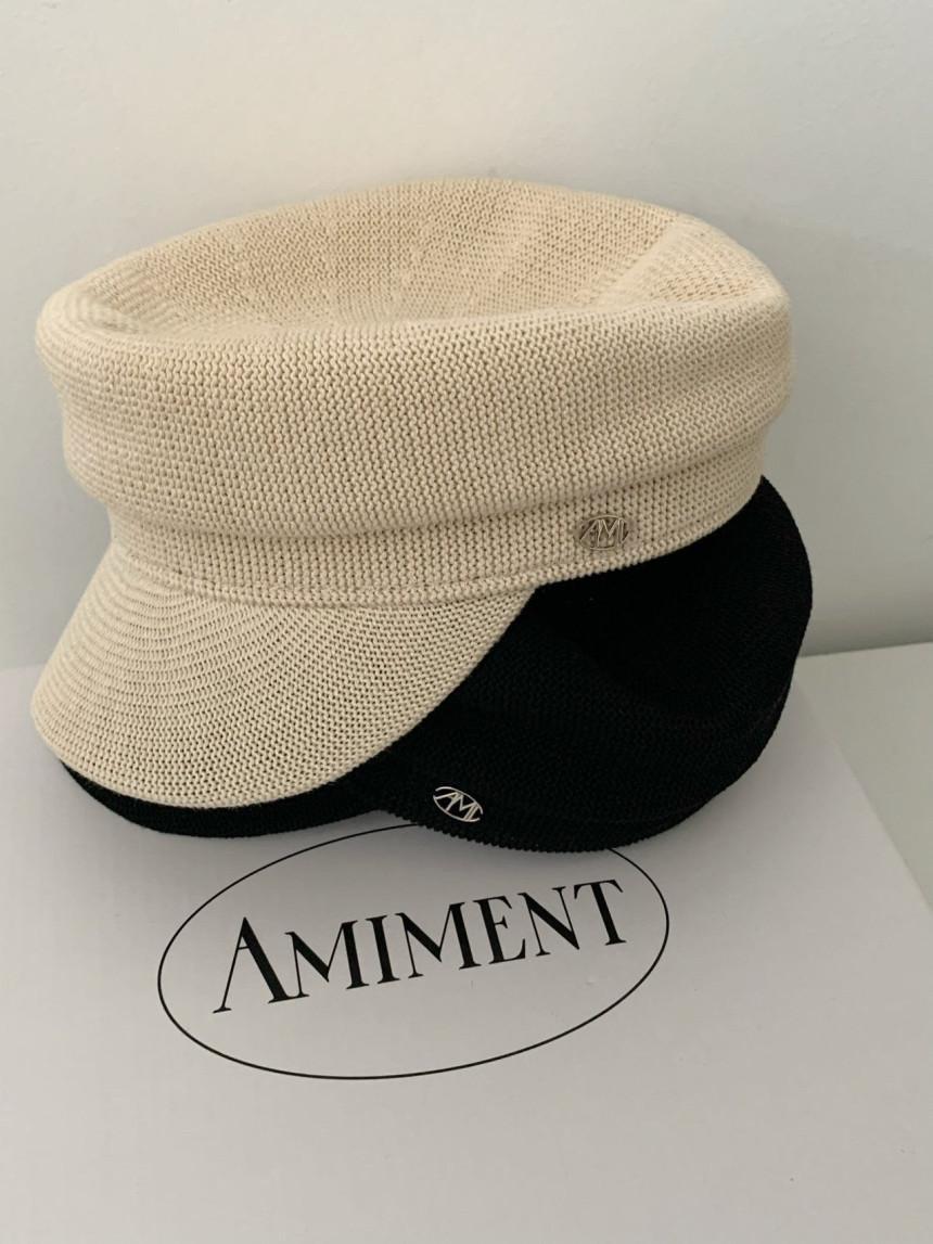 amiment 아미먼트 썸머 베이커캡 빵모자 여름 헌팅캡 2color