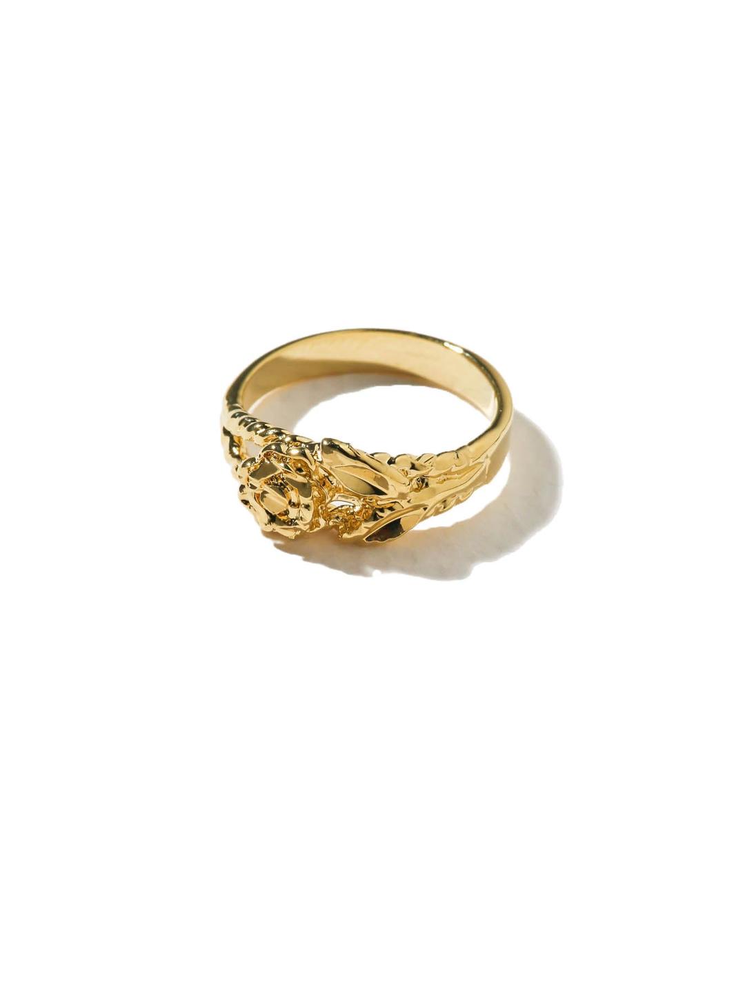 The Gold Rose Ring - Gold / Band / 6