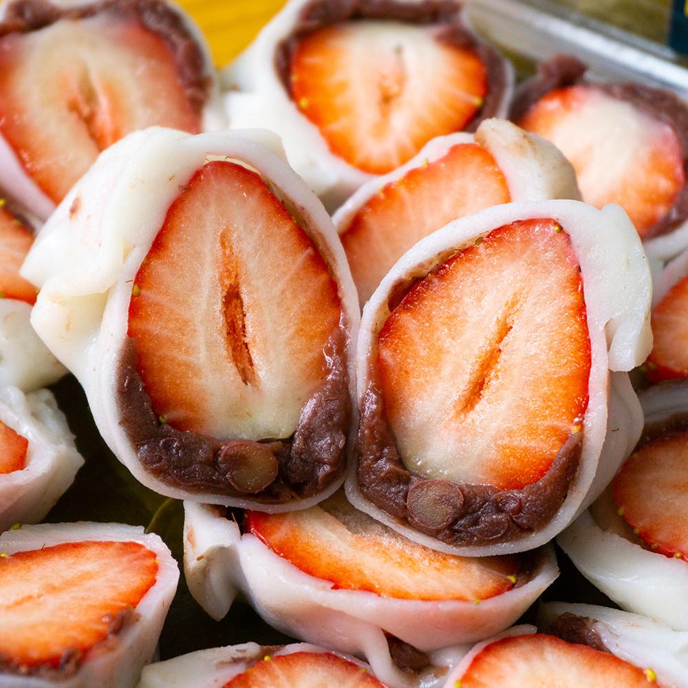 창원생과방 국내산 수제 생딸기 망개떡 8개입 선물세트 [원산지:국산]