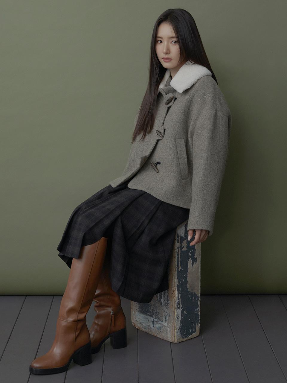 [신세경 PICK] Detachable Fur collar Duffle Coat VC2399CT007M
