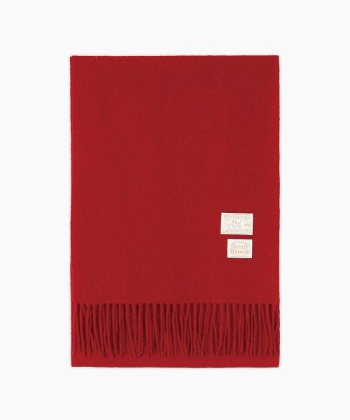 래니래니(RENNYRENNIE)  PREMIUM PURE WOOL 100 MUFFLER [ RED ] - 프리미엄 울 100 머플러 - 사이즈 & 후기 | 무신사