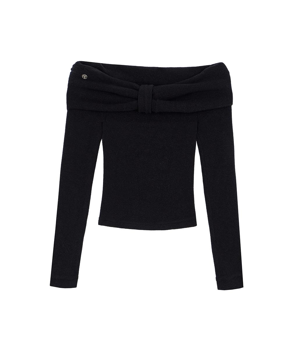 Bella Off Shoulder Long Sleeve [Black]