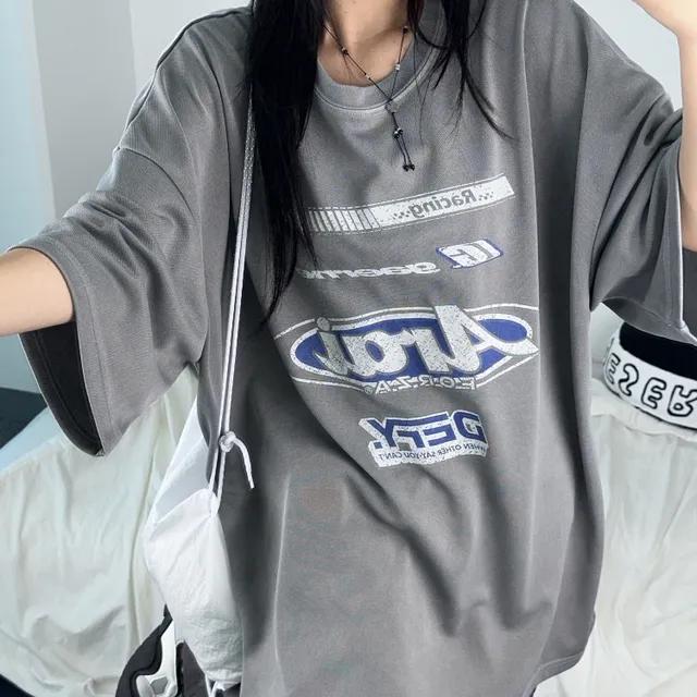 [UNISEX]더 힙 매쉬 피그먼트 유니크 루즈 티셔츠(2color)