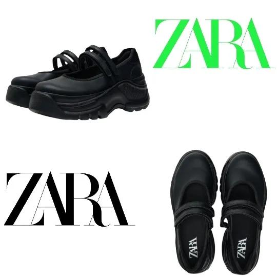 자라& ZARA (국내배송) 스포츠 발레리나 스니커즈  블랙 | 5820/210/800