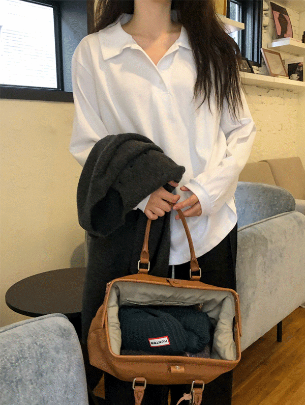 스프링콤마 포크 카라루즈핏티셔츠 (하객룩) (단독주문만 당일 출고 가능!)