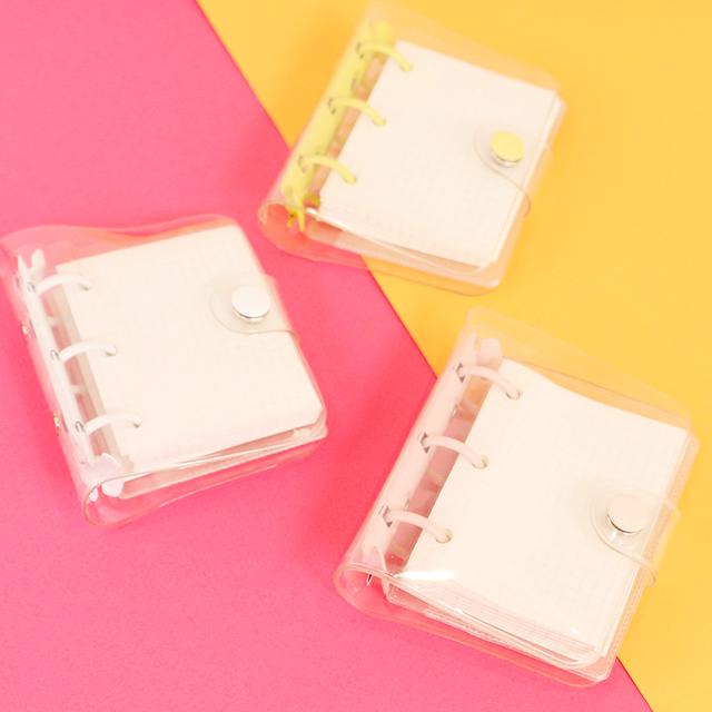 미니 3공 포카 다이어리 바인더 3color [포토카드 속지포함 A7 앨범 보관 홀더 폴꾸 포카집]