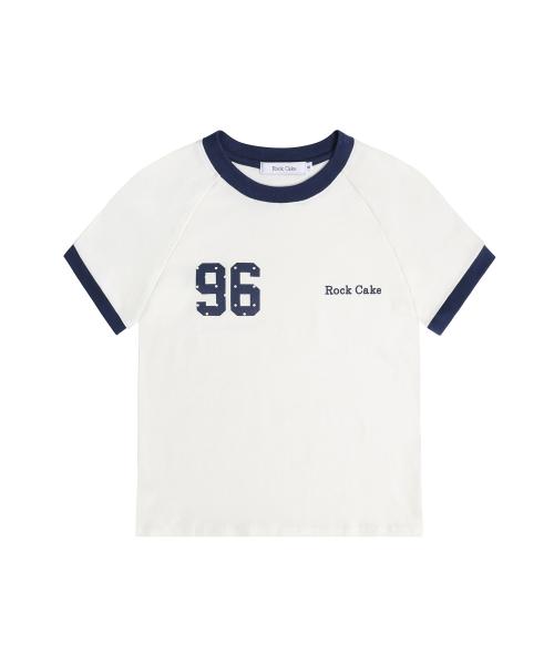 96 Dot Ringer Top - White