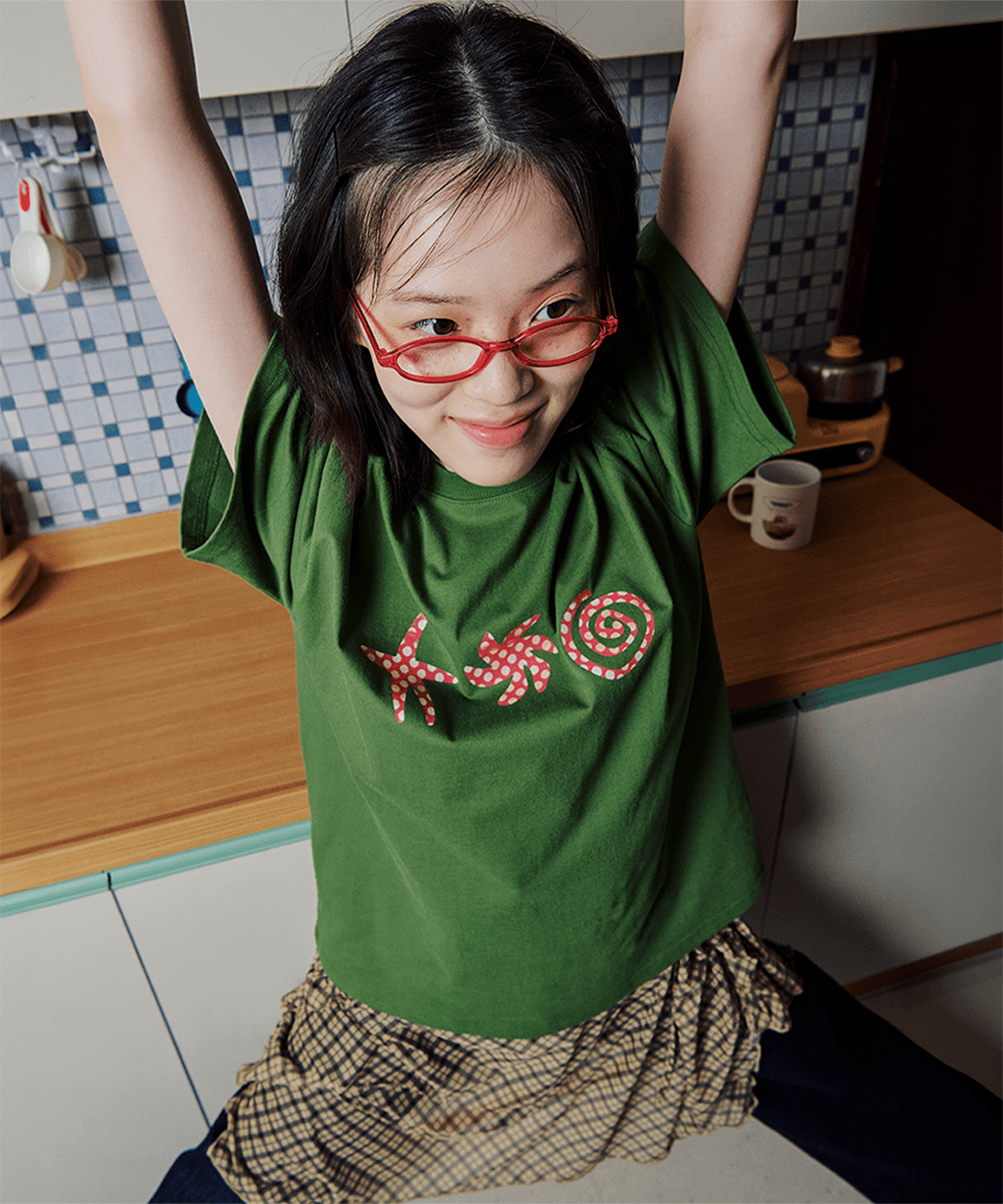 DOODLE T SHIRT - GREEN