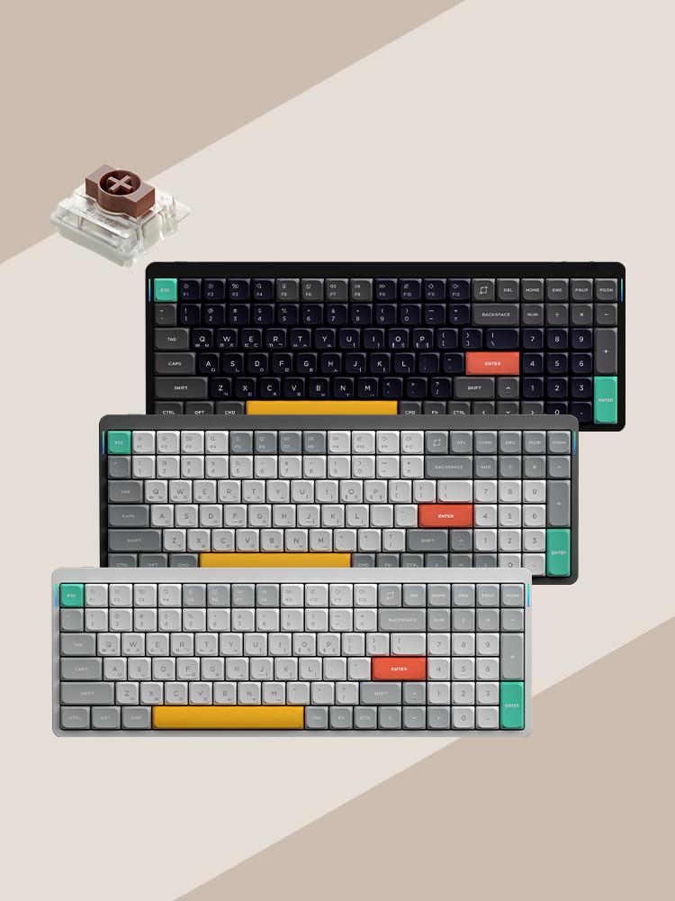 NUPHY AIR96 V2 기계식 키보드 갈축 블루투스 무선 유선 풀배열 슬림형