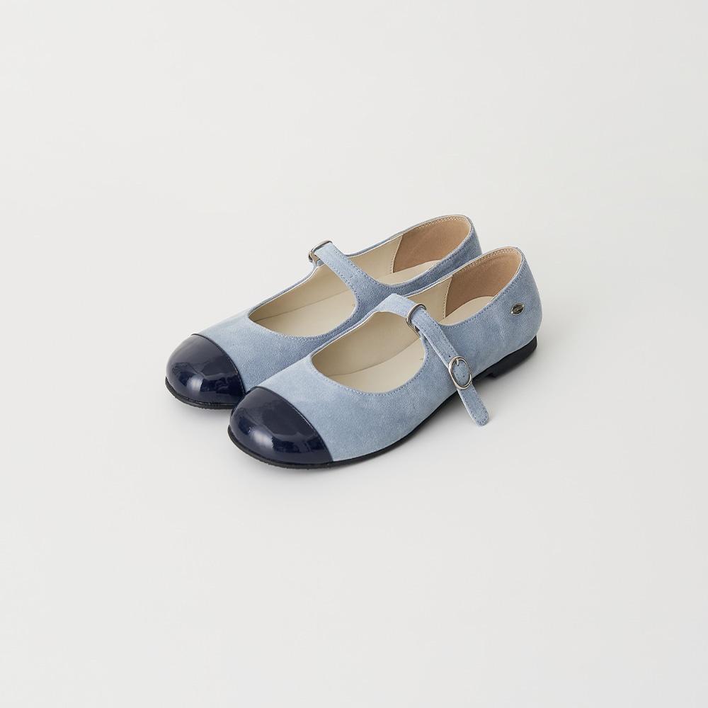SPRING SUEDE FLAT (BABY BLUE)