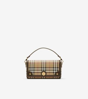 탑 핸들 노트 백 (아카이브 베이지/밀리터리) - 여성 | 공식 Burberry®