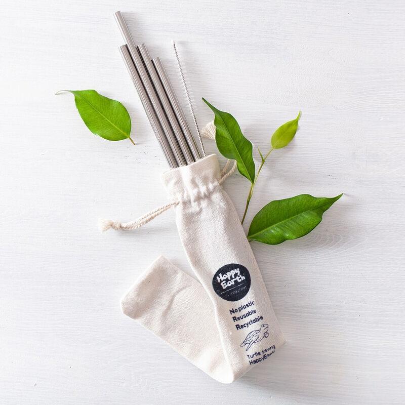 해피얼쓰 스테인레스 빨대