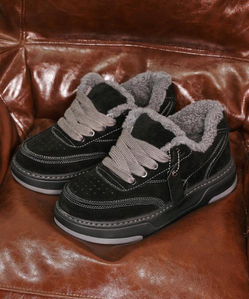 데크 천연양모 보드슈즈 블랙