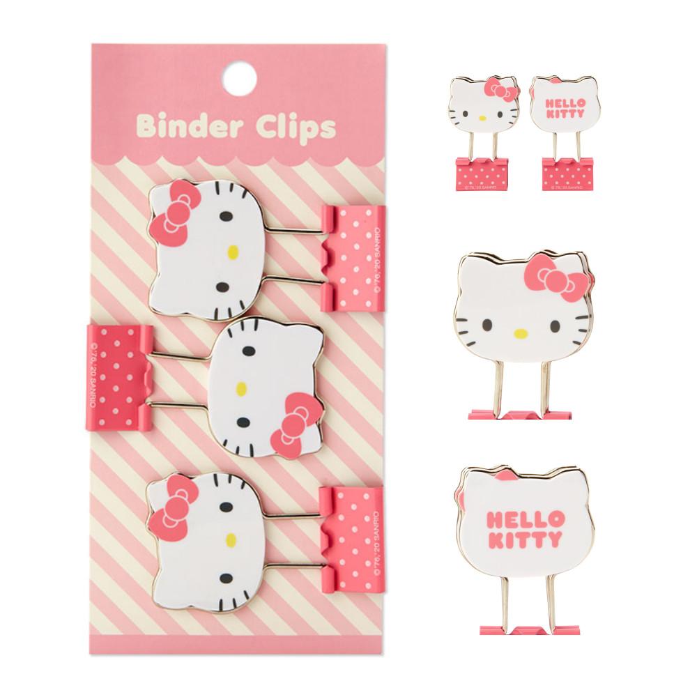 산리오 얼굴모양 3P 클립 헬로키티 쿠로미 마이멜로디 시나모롤 폼폼푸린 포차코 케로피