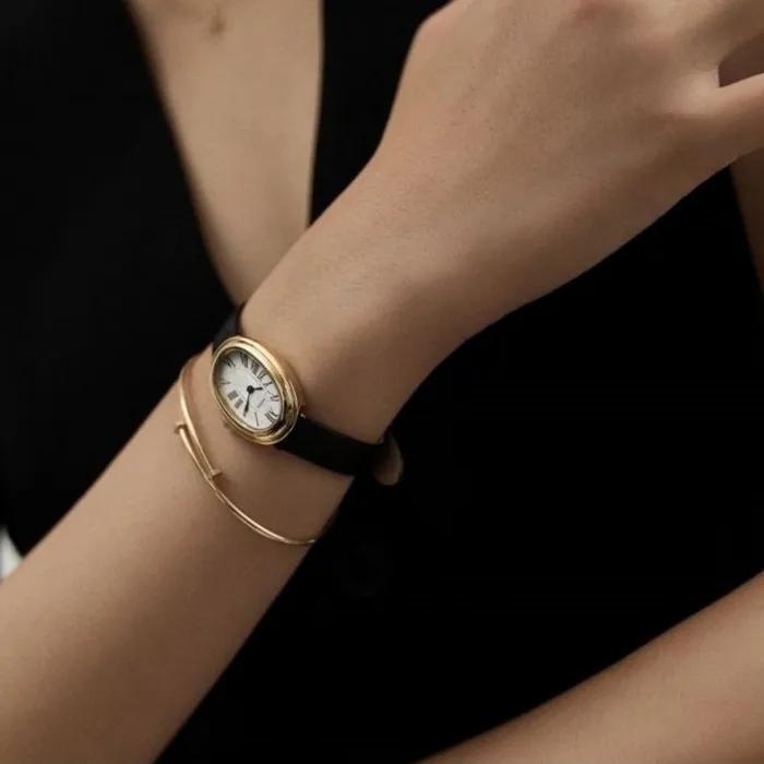 [12차 리오더] 어썸 오벌 시계 블랙 크로크