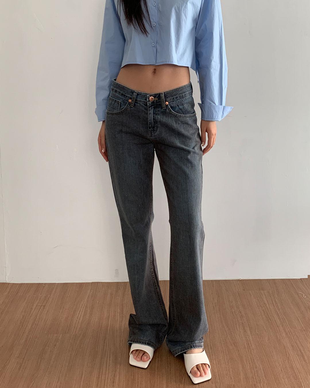 노이너티 Low rise bootcut pants