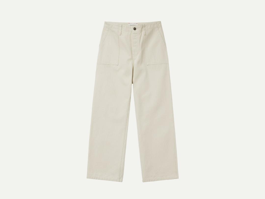 Via Bonnie pocket cotton pants (Light beige)