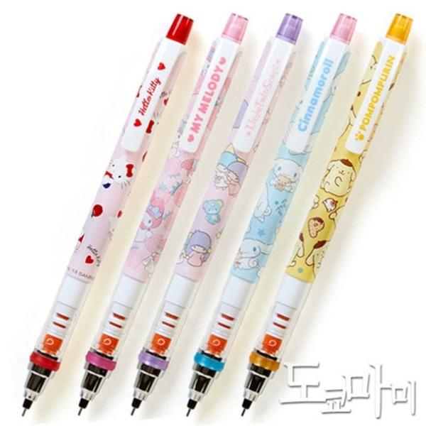 미쯔비시 산리오 쿠루토가 샤프 (0.5mm 헬로키티/멜로디/시나모롤/폼폼푸린)