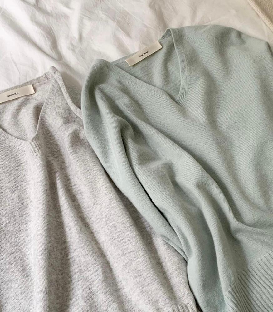 베지터블 베티버 홀가먼트 니트