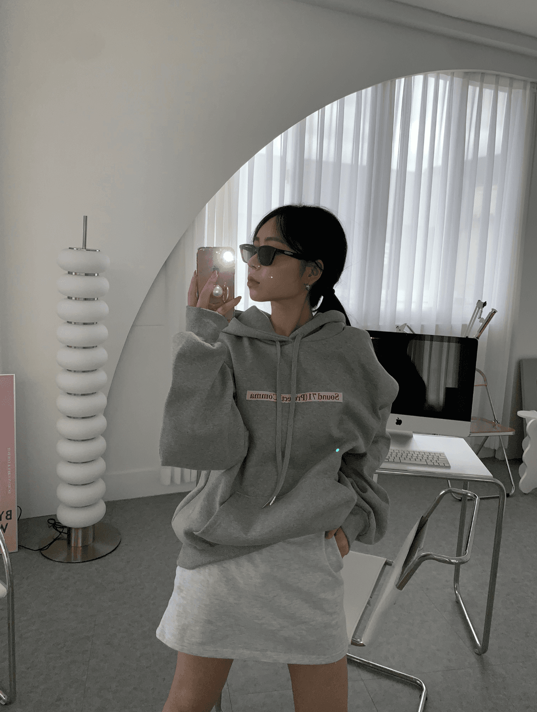 UNISEX 하이퀄리티 사운드 레터링 후드 3color