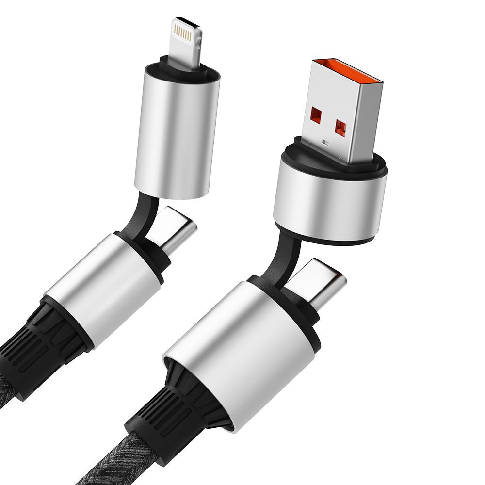 4in1 C타입 케이블 CtoC 고속 충전 아이폰 갤럭시 멀티 케이블 : 아이엠듀