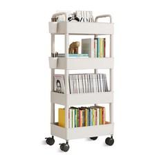 마벨인홈 공간활용 이동식 슬림 책장 감성 트롤리