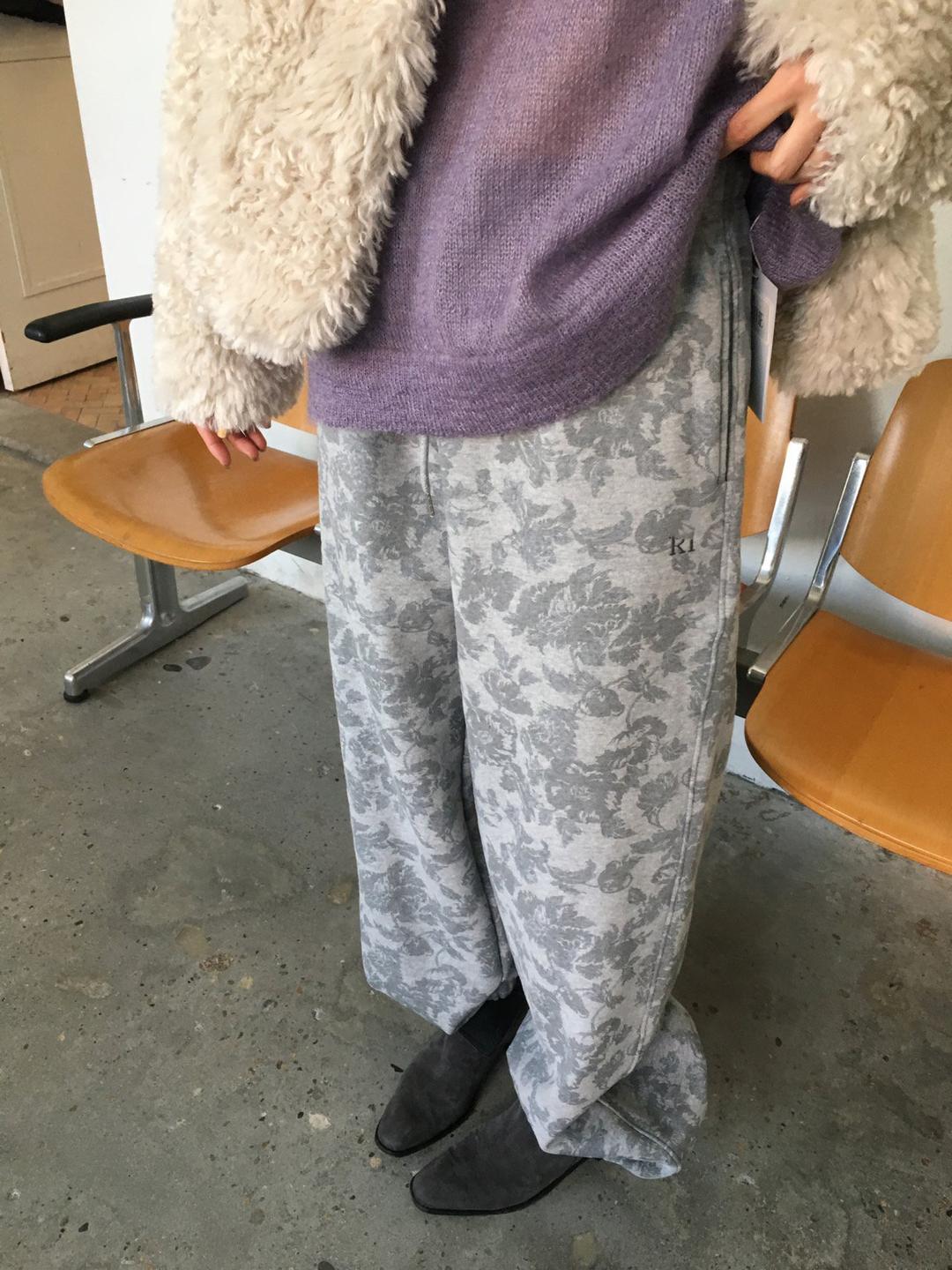 Bouquet jogger pants In Melange grey (2c)