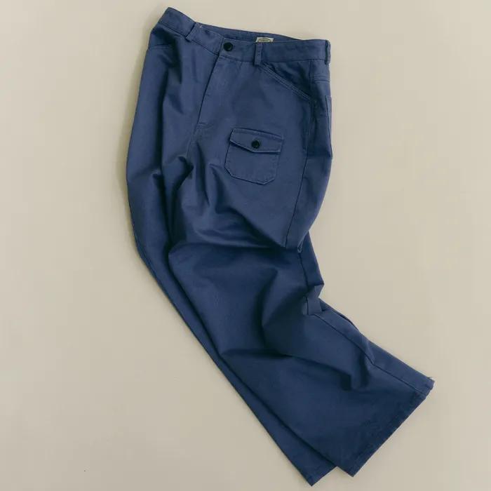 [2nd] WASHED COTTON PANTS (Blue,2size)