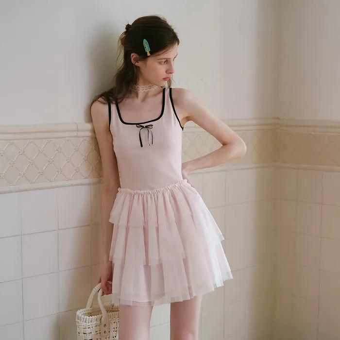 Cest_Ballet style sleeveless dress