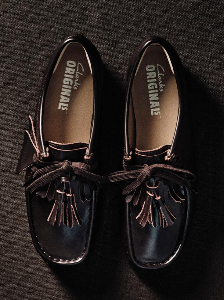 Wallabee. Purple Grape Leather W