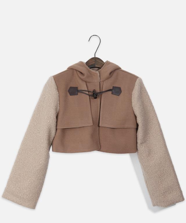 Hoodie crop jacket