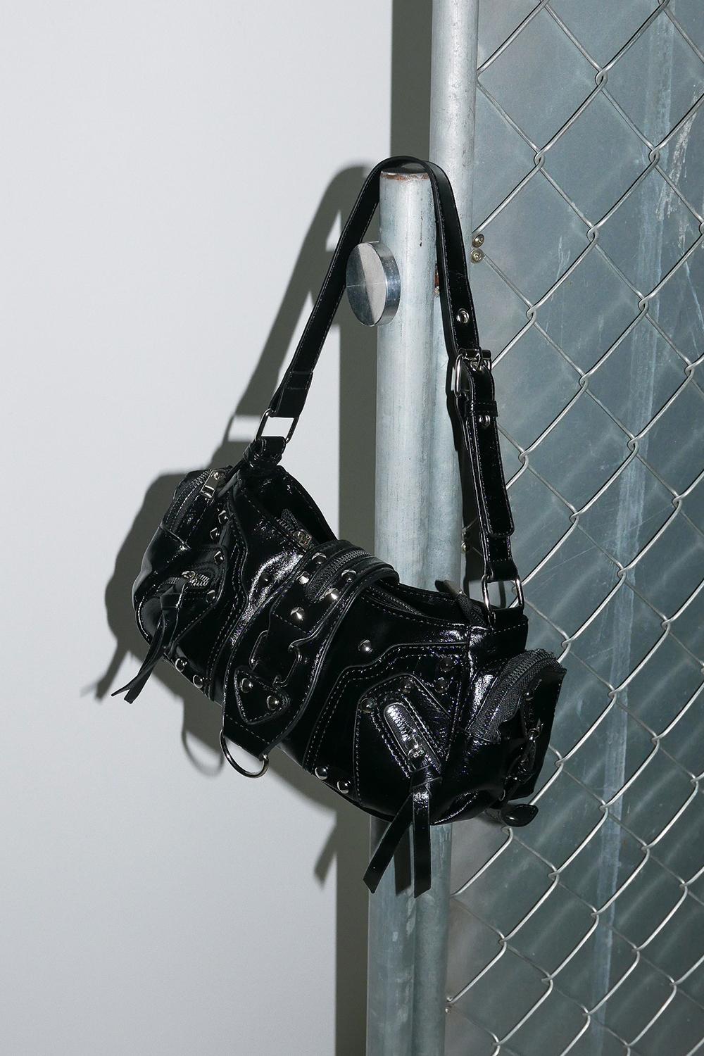8월 23일입고) BLACK MOTOR BAG / 블랙 모터 백