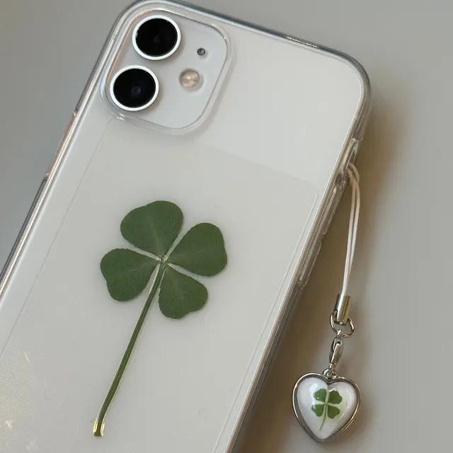 [클로버 증정] clover keyring case 클로버 케이스 클로버 행운 키링 아이폰케이스